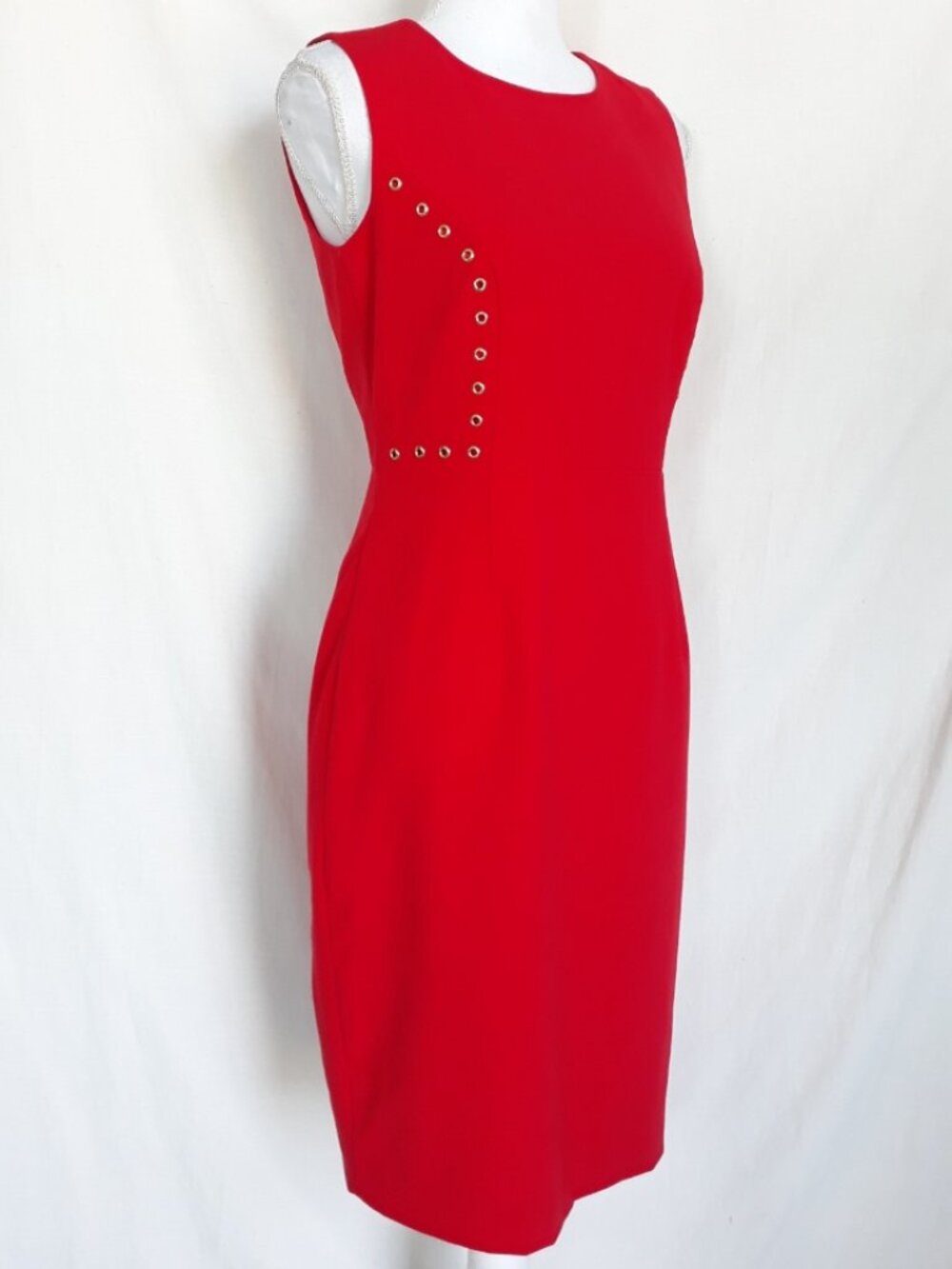 Calvin Klein Sheath Dress Size 8 Red